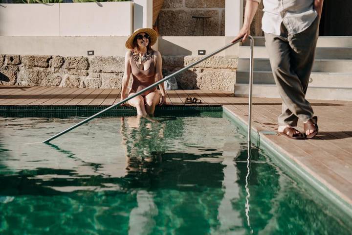Chambre d’hôte pour 3 personnes, avec vue ainsi que piscine et jardin à Amarante
