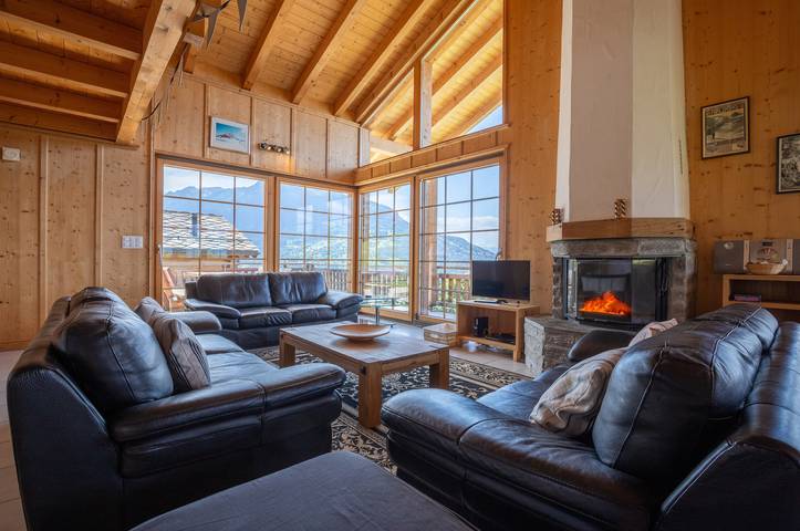 Location de vacances pour 10 personnes, avec jardin et balcon à Veysonnaz - 4