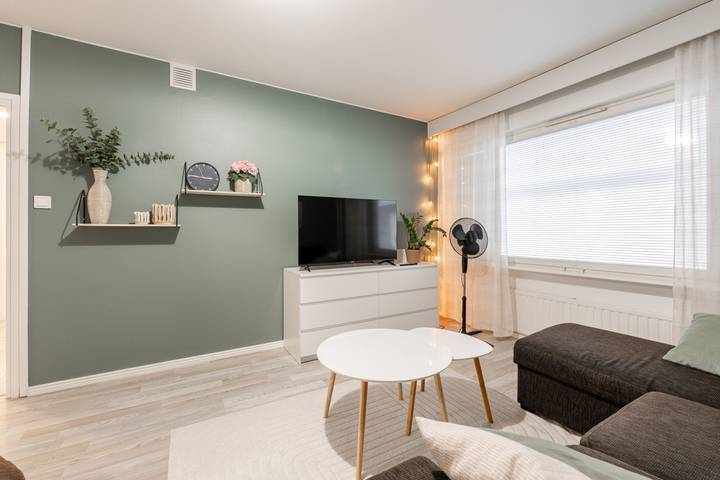 Ganze Wohnung, Modern 1Br Retreat in the Heart of Jyväskylä in Kantakaupunki, Jyväskylä