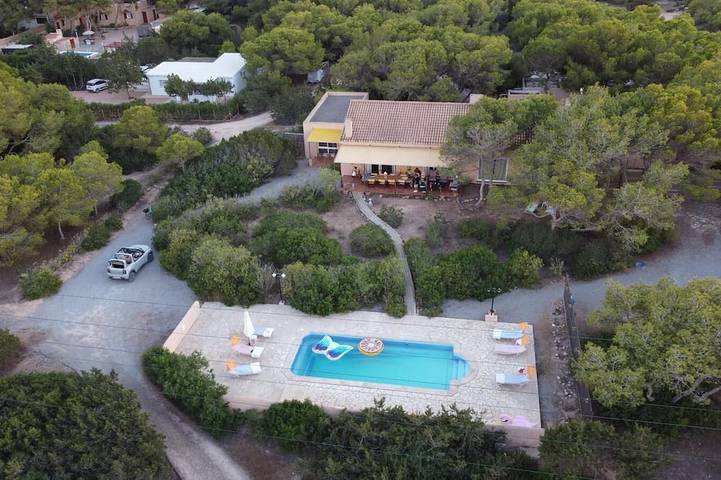 Ferienhaus für 10 Personen, mit Garten und Balkon auf Formentera