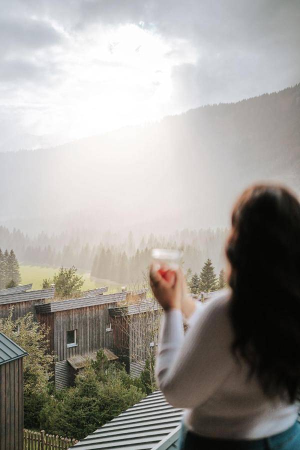 Ferienhaus für 6 Personen, mit Balkon und Terrasse sowie Ausblick