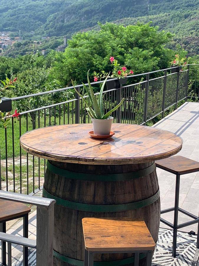 Location de vacances pour 6 personnes, avec vue ainsi que jardin et terrasse, animaux acceptés à Capo di Ponte