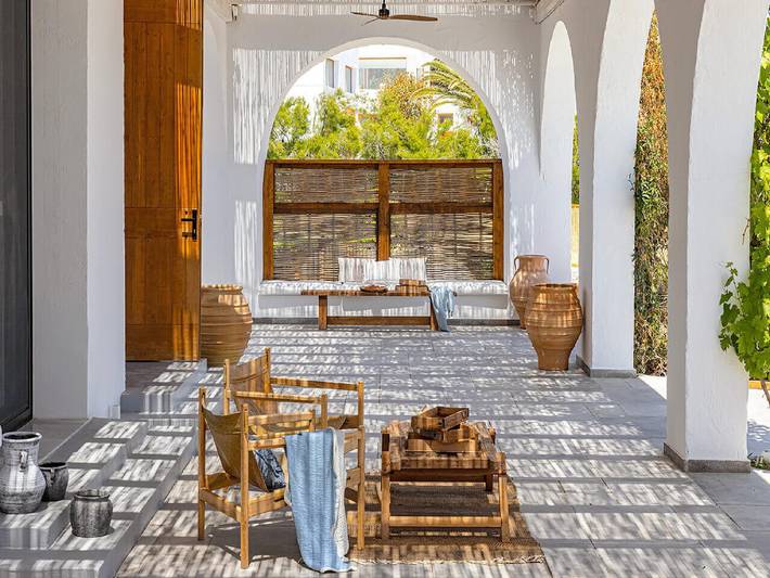 Ferienhaus für 11 Personen, mit Meerblick und Balkon sowie Terrasse und Garten in Lachania - 4