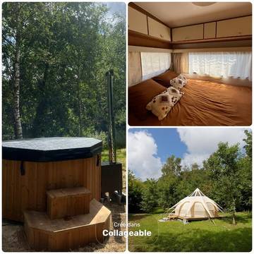Gîte pour 3 personnes, avec vue et terrasse ainsi que jardin et piscine à Le Vrétot