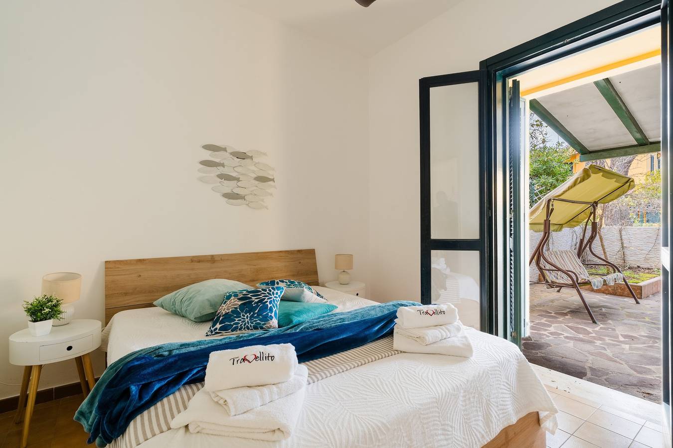 Ferienhaus 'Casa Eva a Torre dell'Orso' mit privatem Garten, Wlan und Klimaanlage in Melendugno, Lecce Provinz