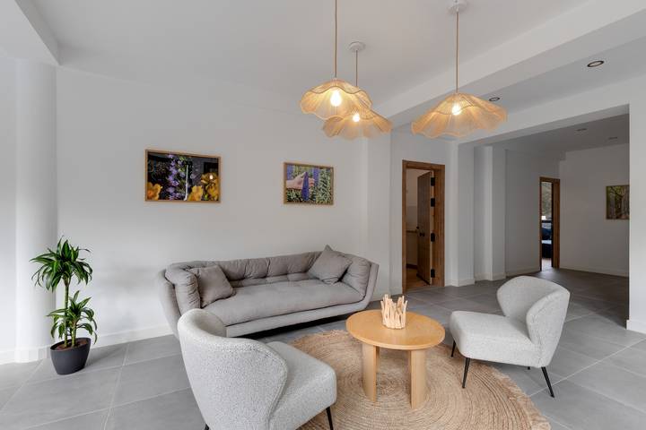 Apartamento entero, Apartamento 1 con vistas a la montaña, terraza y jardín compartidos in Moya, Gran Canaria Norte