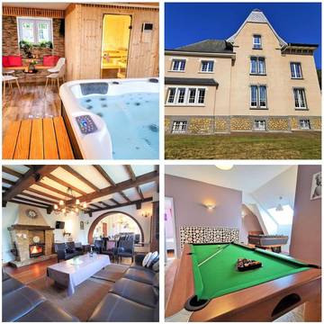 Gîte pour 20 personnes, avec jardin ainsi que sauna et vue, animaux acceptés à Tintigny