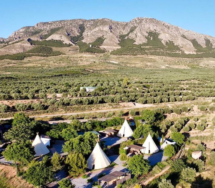 Tipi für 2 Personen, mit Terrasse und Garten sowie Pool in Andalusien - 3