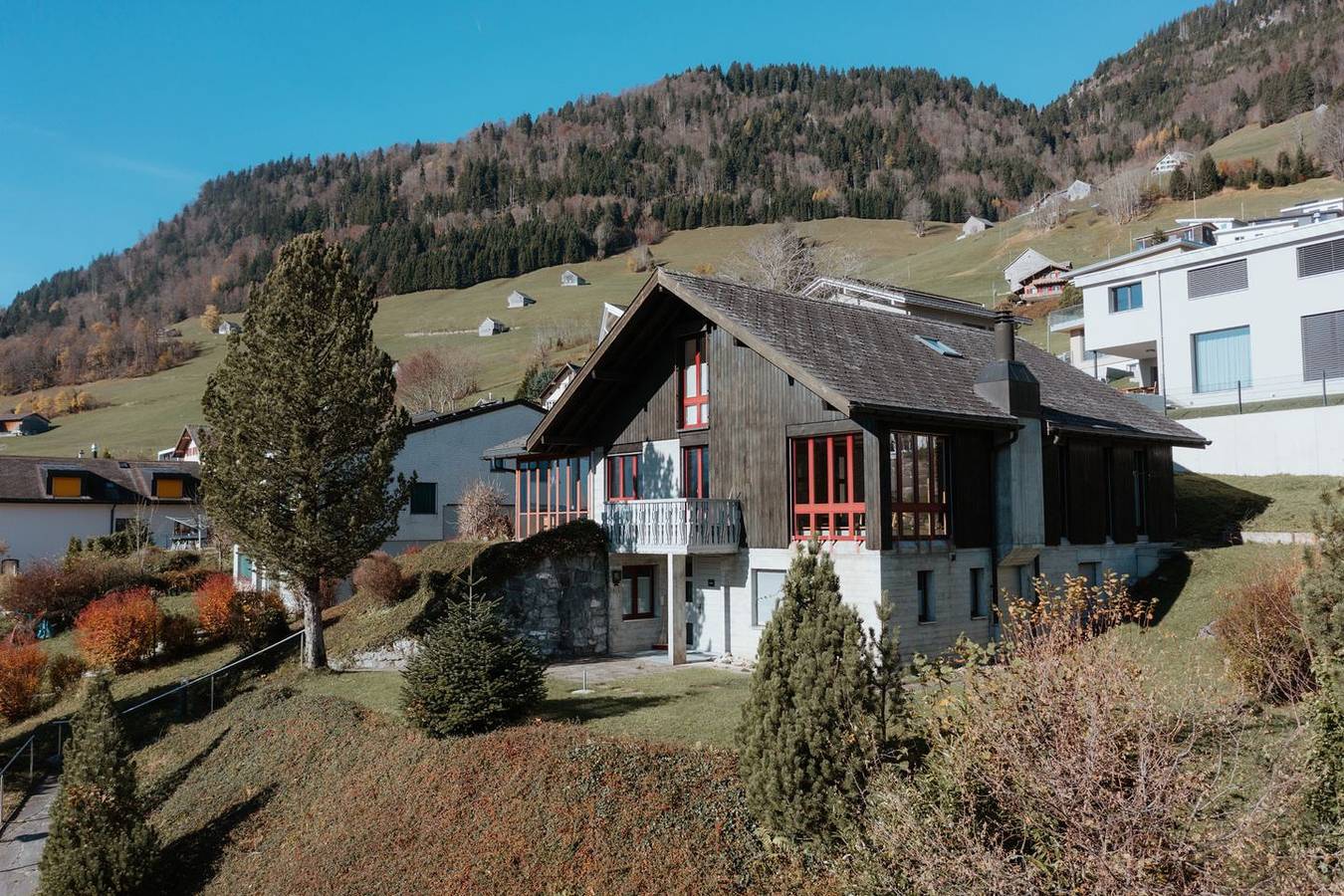 "Ferienhaus Daheim - Stilvoll und mit grossartiger Aussicht. Ihr Rückzugsort für Ruhe, Erholung und Abenteuer!" in Amden, Kanton St. Gallen