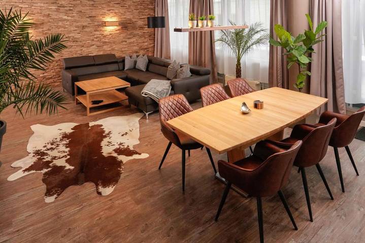 Ferienwohnung für 5 Personen, mit Terrasse und Sauna, mit Haustier in Leipzig