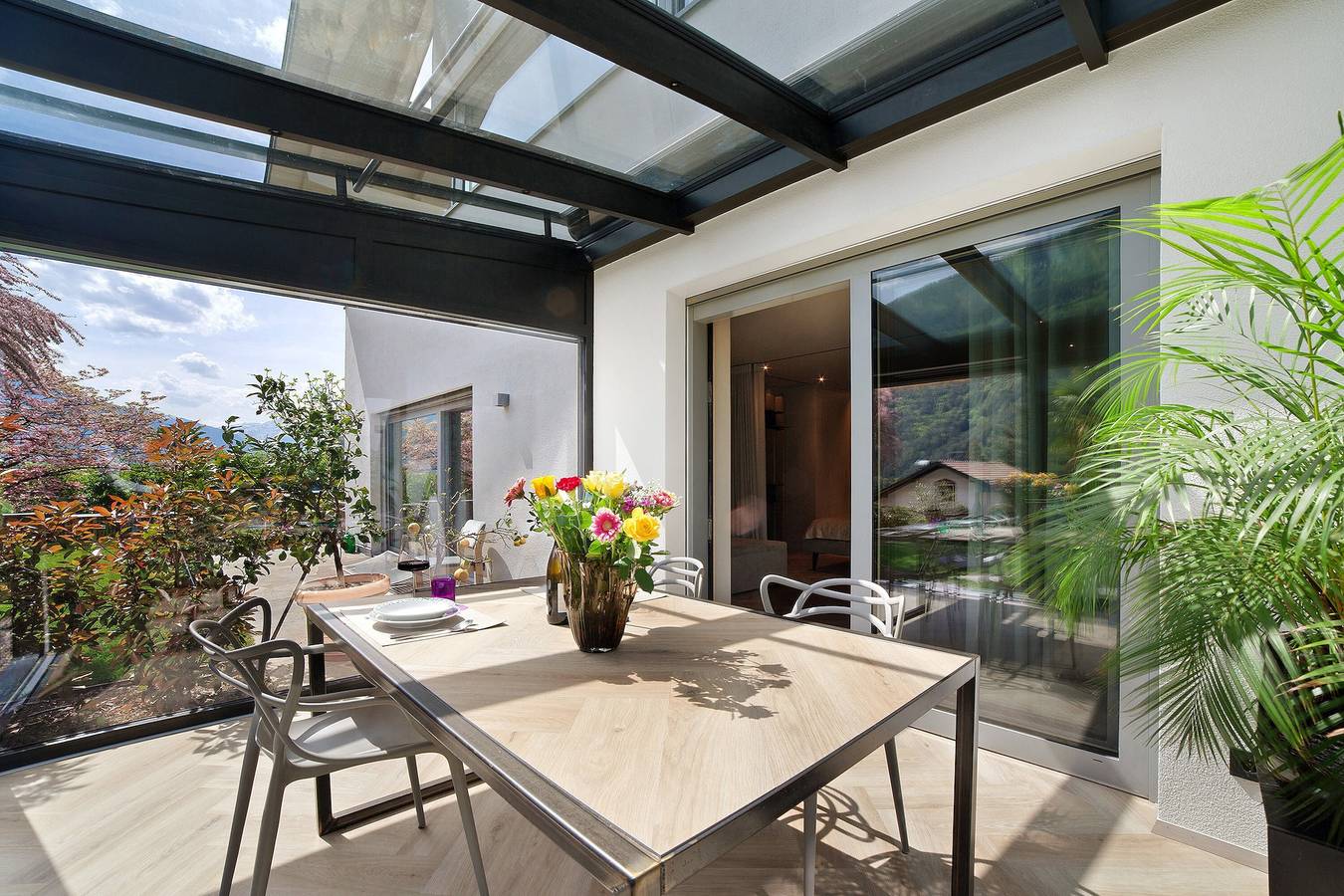 Studio Appartement "Casa Sonngart" met Uitzicht op de Bergen, Privé Zwembad & Wi-Fi, foto 6