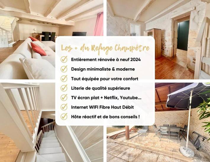 Gîte pour 6 personnes, avec jardin à Saint-Coutant-le-Grand - 3