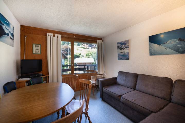 Ganze Wohnung, Appartement "Prarion Mont Blanc" mit Bergblick und privater Terrasse in Les Houches, Mont-Blanc-Massiv