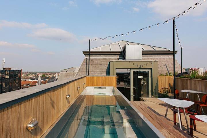 Hôtel pour 6 personnes, avec Terrasse ainsi que Jardin et Piscine à Gand