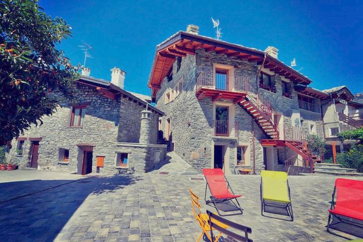 B&b per 2 persone, con panorama e giardino, con animali domestici in Comune di Saint-Vincent