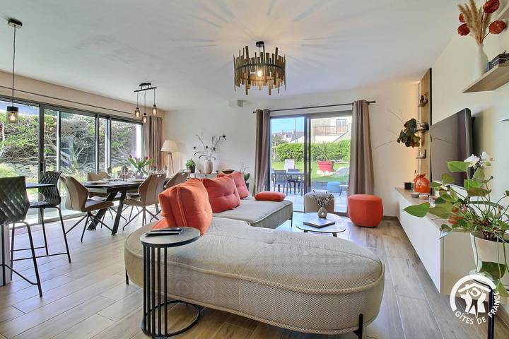 Gîte pour 6 personnes, avec jardin et terrasse dans Plage de Keraude