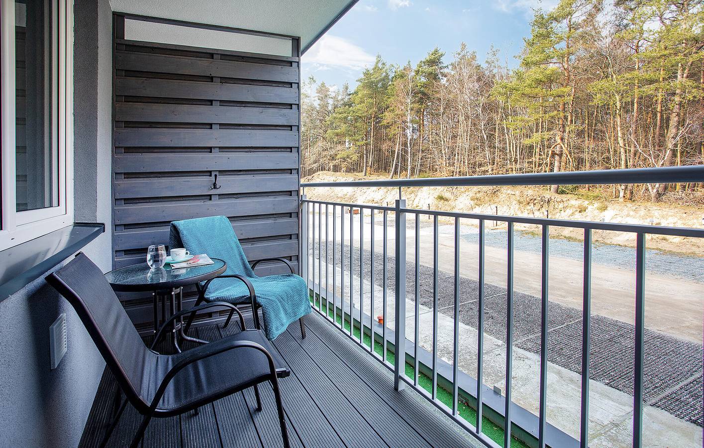 Ganze Ferienwohnung, Ferienwohnung für 4 Personen mit Terrasse in Dębina, Garder See (Polen)