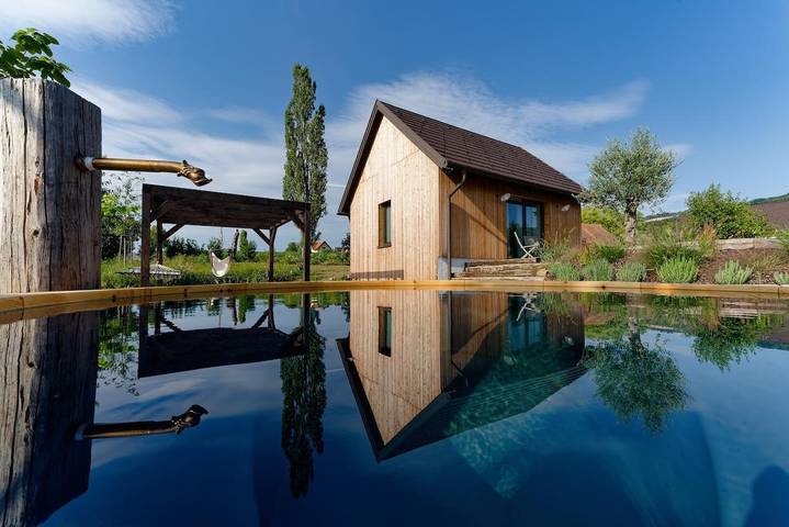 Ferienhaus für 2 Personen, mit Terrasse und Ausblick sowie Garten, mit Haustier - 1