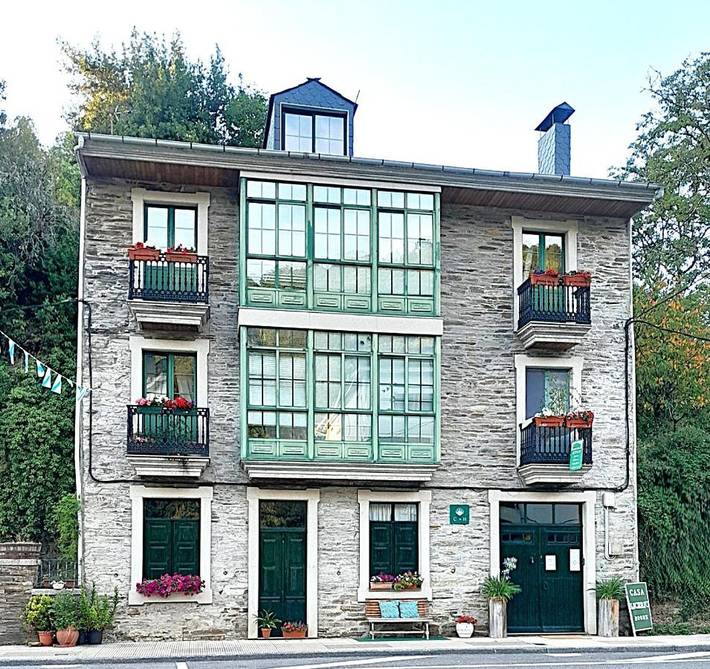 Ferienhaus für 3 Personen, mit Ausblick in Samos (Lugo)