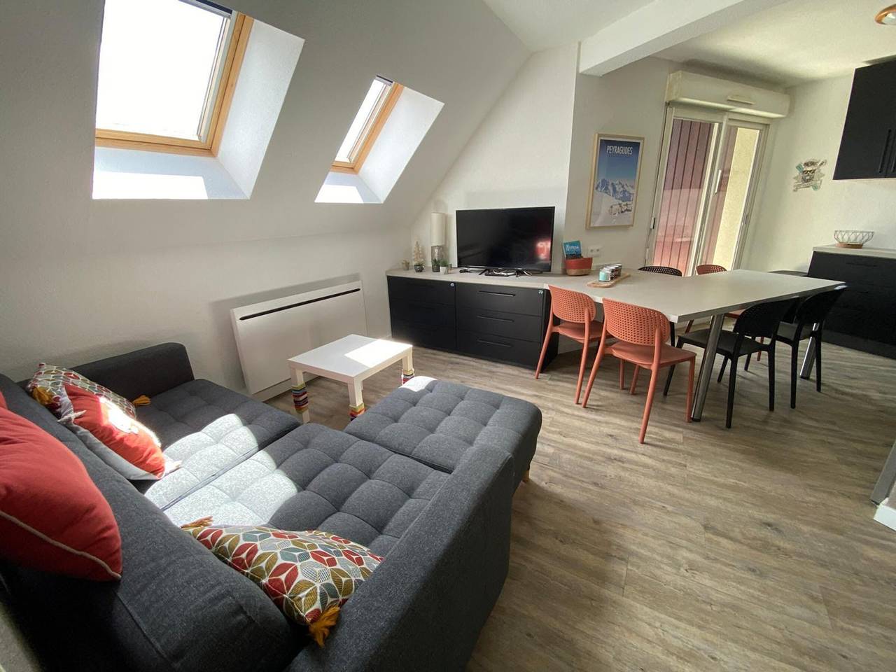 Ganze Wohnung, Duplex-Apartment Peyragudes 6 Pers, Ski-in-Zugang zu Pisten in Germ, Französische Pyrenäen