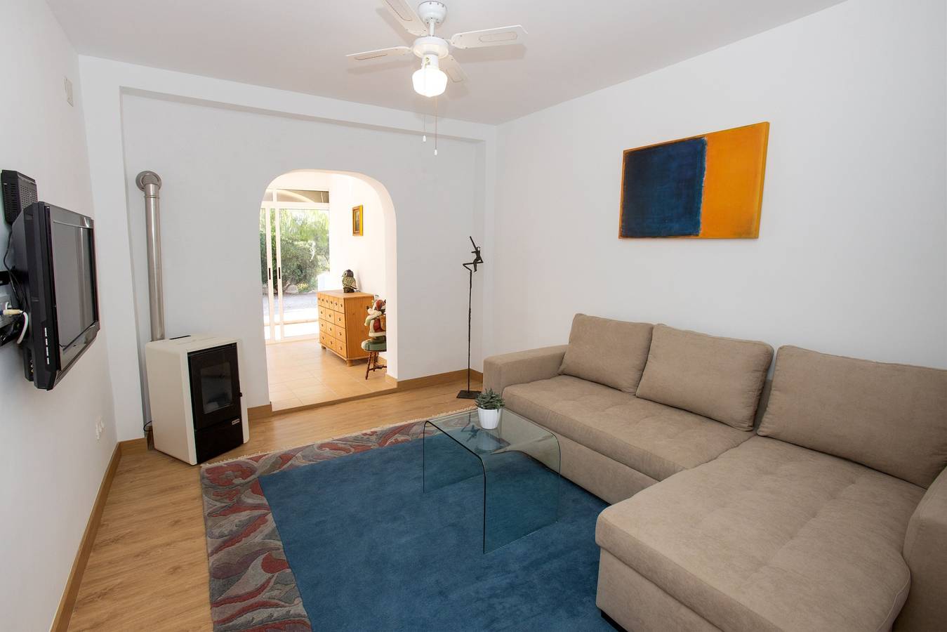 Appartement entier, Appartement 'Garten Und Pool' avec vue sur la mer, Wi-Fi et climatisation in Mutxamel, Province d'Alicante
