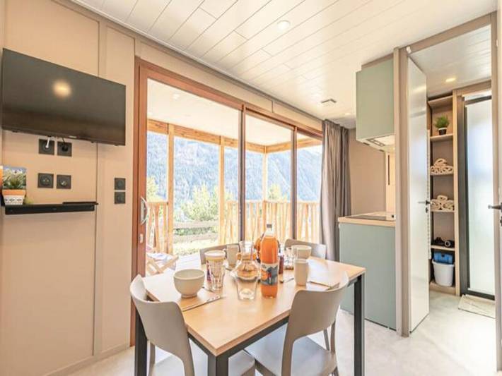 Chalet pour 4 personnes, avec balcon à Aussois