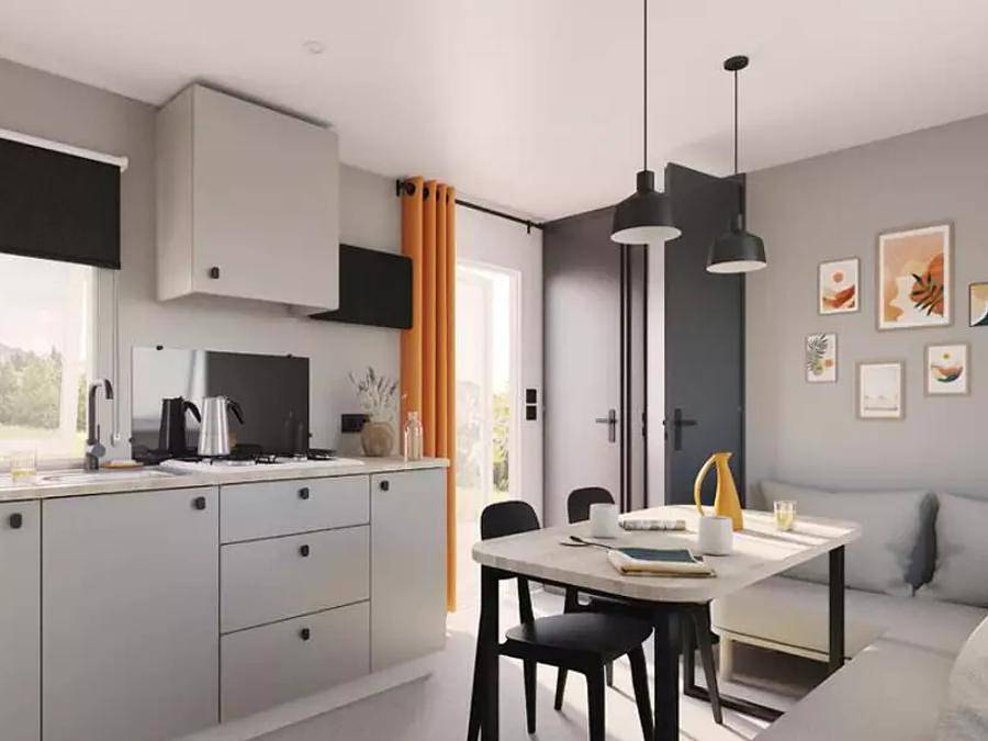 Camping Lou Cigalon - Mobilhome 4 personas - Mobil-home | Premium | 2 Dormitorios | 4 Pers. | Terraza Salón | 1 Baño | Aire-con. in Martigues, Istres region