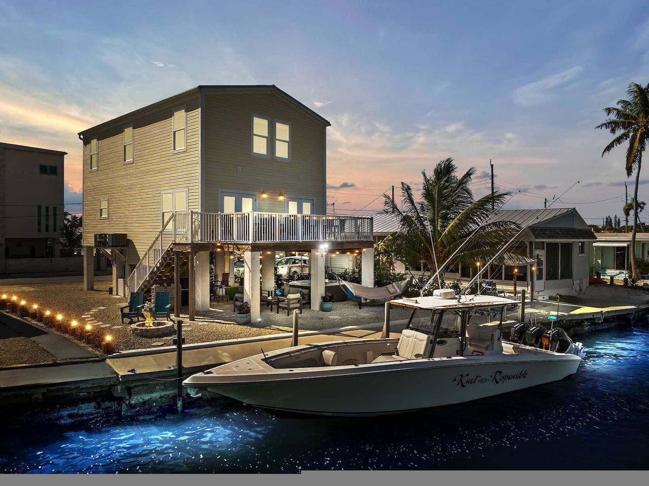 Mermaid Manor   Waterfront Haven w  Hot Tub   Dock in Marathon, Monroe County