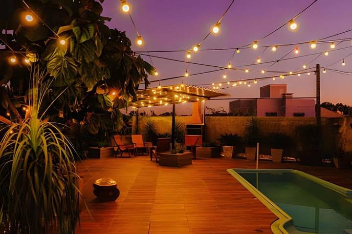 Casas e apartamentos de temporada para 4 pessoas, com jardim e piscina em Chapecó