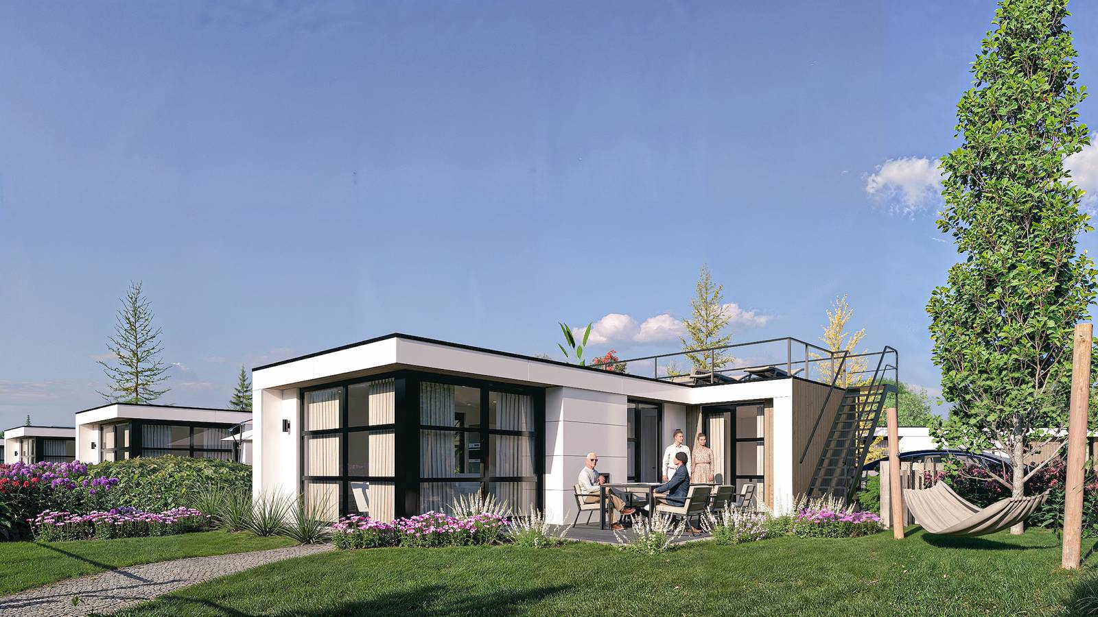 Marinapark Residentie Bloemendaal — Villa L-Bloomingdale | 6 Pers. Dachterrasse in Niederländische Nordsee
