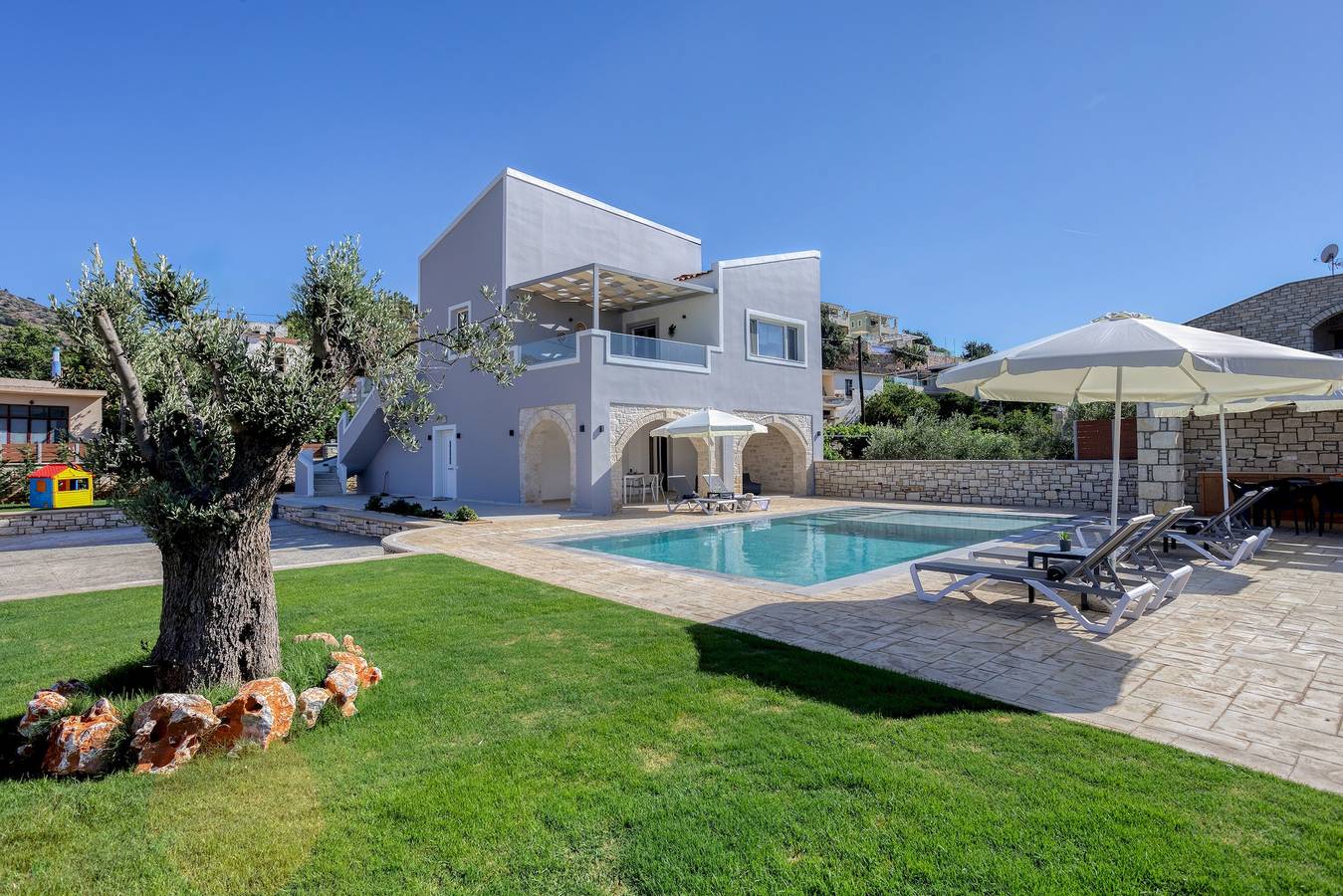Villa für 8 Personen mit Terrasse in Rethymno und Umgebung