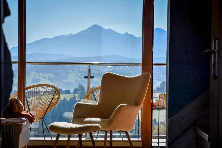 Dom dla 10 osób, z Balkon i Jacuzzi oraz Taras i Ogród w Bańska Wyżna
