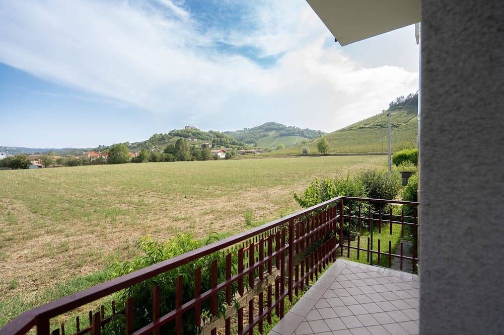Private Parking, with a View of the Alba Hills in Alba, Langhe