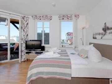 Ferienwohnung für 2 Personen, mit Sauna und Garten sowie Balkon in Ahlbeck