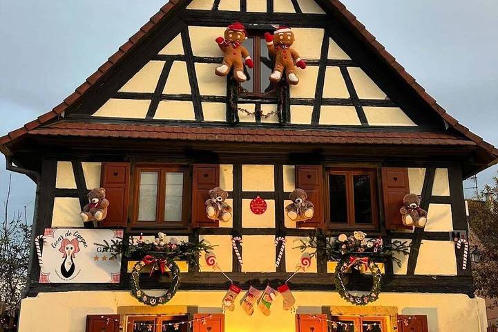 Gîte pour 6 personnes, avec terrasse à Hangenbieten