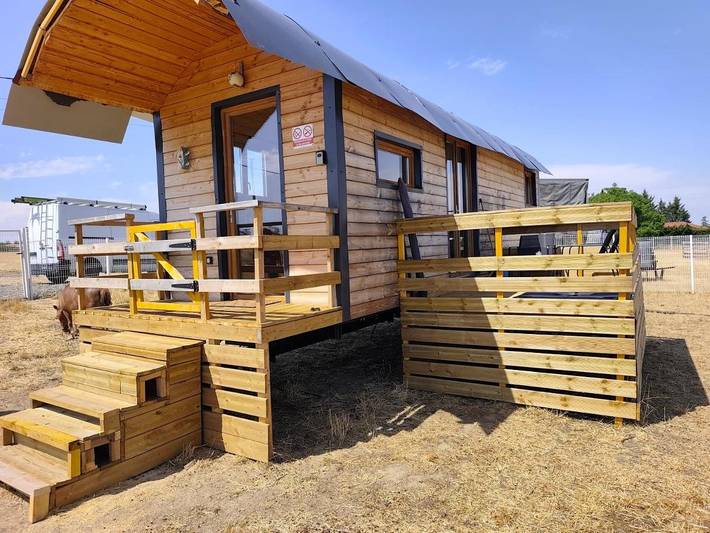 Gîte pour 4 personnes, avec Terrasse ainsi que Jardin et Vue