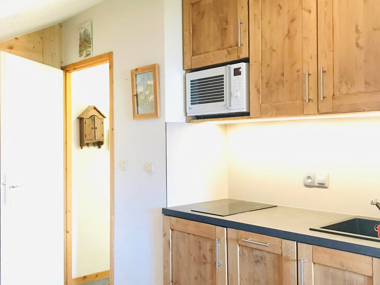 Estudio entero, Estudio 3 pers, A pie de pistas, Balcón vista valle in La Plagne, Aime-la-Plagne