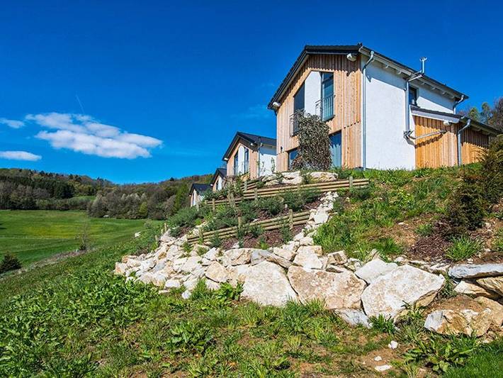 Ferienhaus für 9 Personen, mit Terrasse und Ausblick in Mistelgau