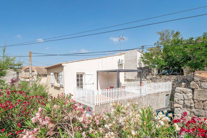 Ferienhaus 'Location Gîte Dans Les Corbières' mit Bergblick, privater Terrasse und Wlan in Roquefort-des-Corbières, Mittelmeerküste (Frankreich)
