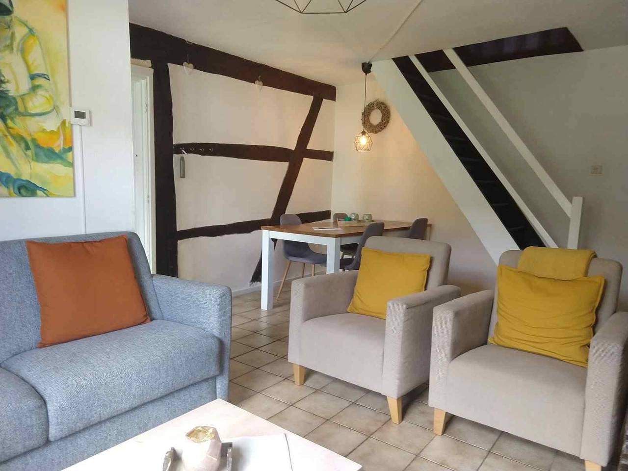 Mooie, comfortabele 4 persoons vakwerk woning in het prachtige Geuldal in Zuid-Limburg in Limburg