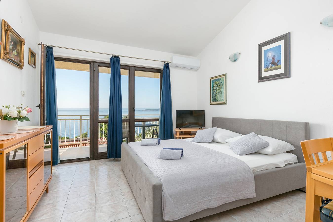 Ganze Wohnung, Studio Appartement mit Terrasse und Meerblick Baska Voda (Makarska) As-300-b in Baska Voda, Makarska Riviera