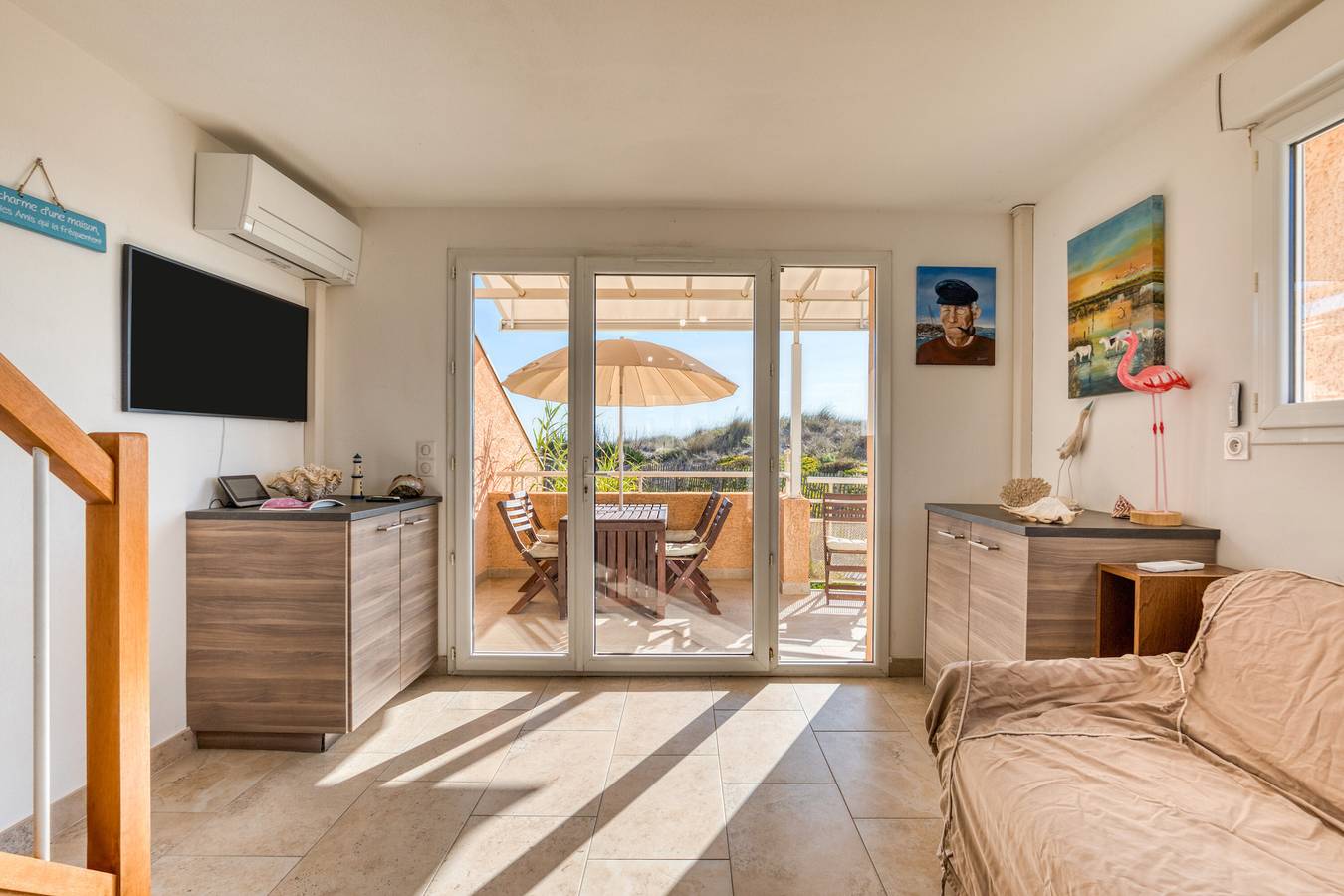 Ferienhaus 'Les Pieds Dans L’eau' mit Meerblick, Wlan und Klimaanlage in Marseillan-Plage, Marseillan