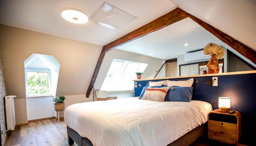 Maison de vacances pour 14 personnes, avec sauna et piscine ainsi que vue et jardin