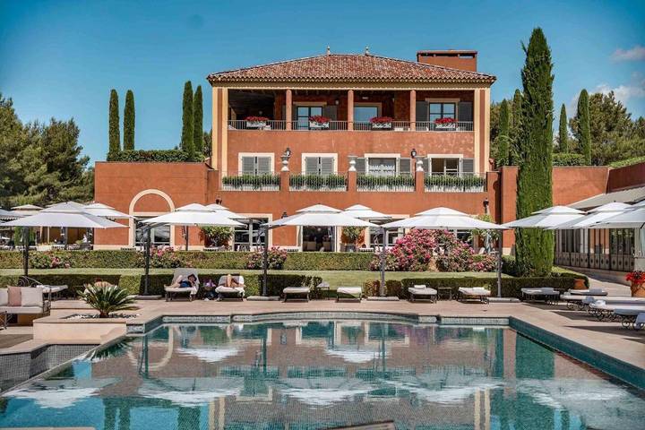 Hôtel pour 2 personnes, avec Balcon et Terrasse ainsi que Jardin et Piscine