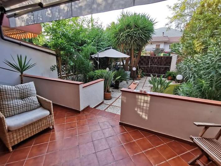 Ferienhaus für 7 Personen, mit Balkon und Garten sowie Ausblick