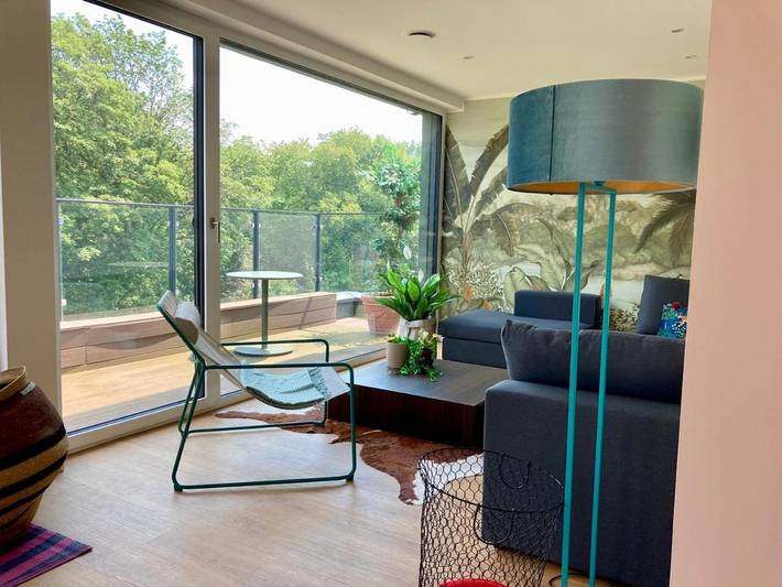 Ferienwohnung für 8 Personen, mit Balkon und Terrasse sowie Garten und Sauna in Bochum