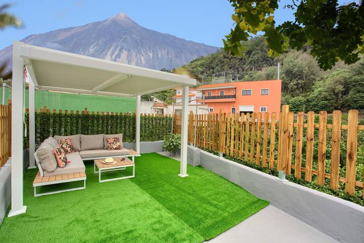 Ganze Wohnung, Ferienwohnung 'Los Abuelos 3 Icod' mit Bergblick, Gemeinschaftsterrasse und WLAN in Cruz del Camino, Icod de los Vinos