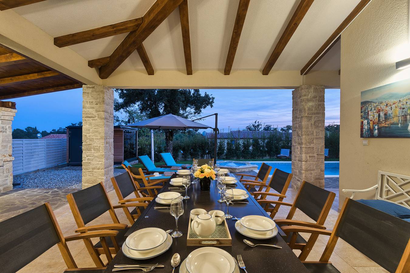 Villa für 10 Personen mit Balkon/Terrasse in Žminj, Zentralistrien