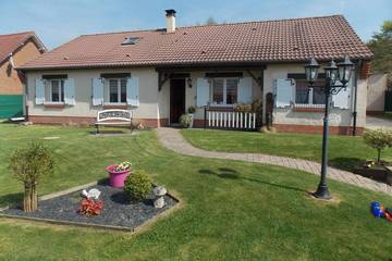 Gîte pour 6 personnes, avec balcon et jardin à Gouy-Saint-André