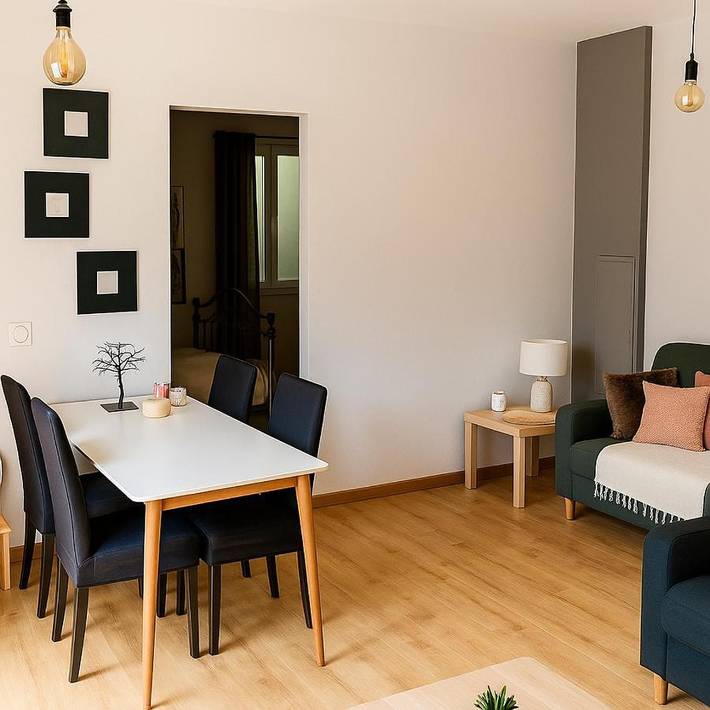 Gîte pour 3 personnes, avec jardin ainsi que terrasse et jacuzzi, animaux acceptés à Sernhac - 4